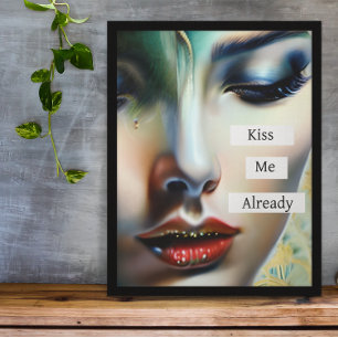Kiss Me Already   Fantasy Ethereal Art Photo Print