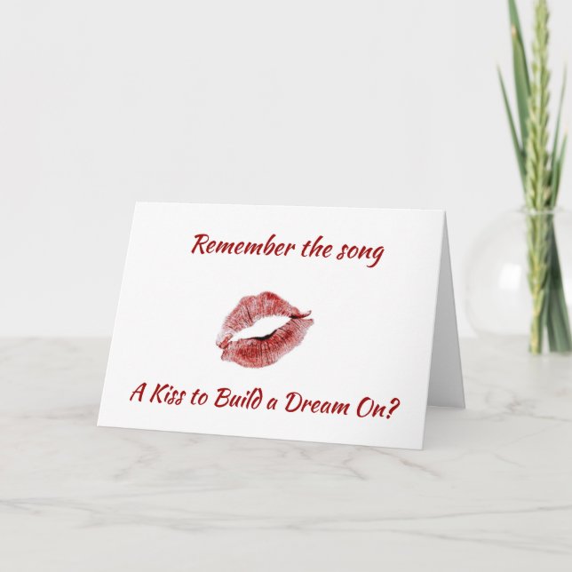 KISS ME AND THEN "MARRY ME PLEASE" HOLIDAY CARD (Front)