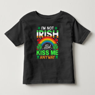 kiss me anyway irish humour design-63942 toddler T-Shirt