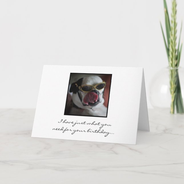 Kiss Me Birthday Card (Front)