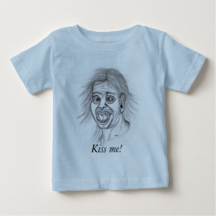 Kiss me! - Bleistiftzeichnung Baby T-Shirt