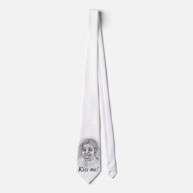 Kiss me! - Bleistiftzeichnung Tie (Front)