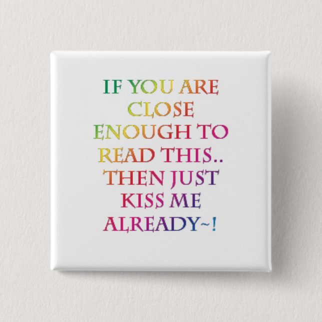 Kiss me! Button (Front)