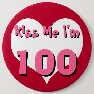 Kiss Me Button - 100