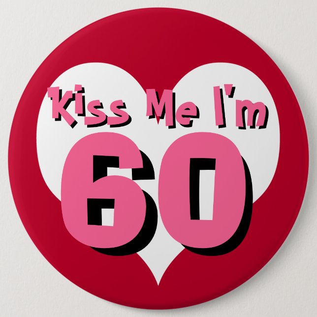 Kiss Me Button - 60 (Front)