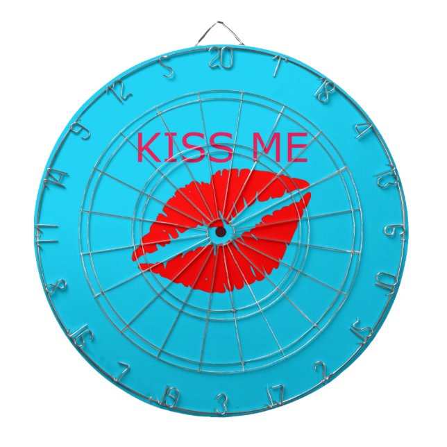 Kiss Me Dartboard (Front)