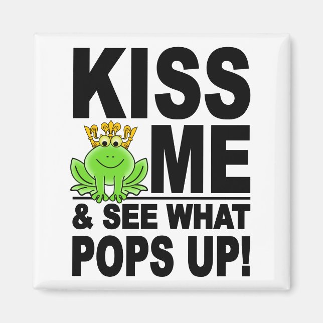 KISS ME Frog magnet (Front)