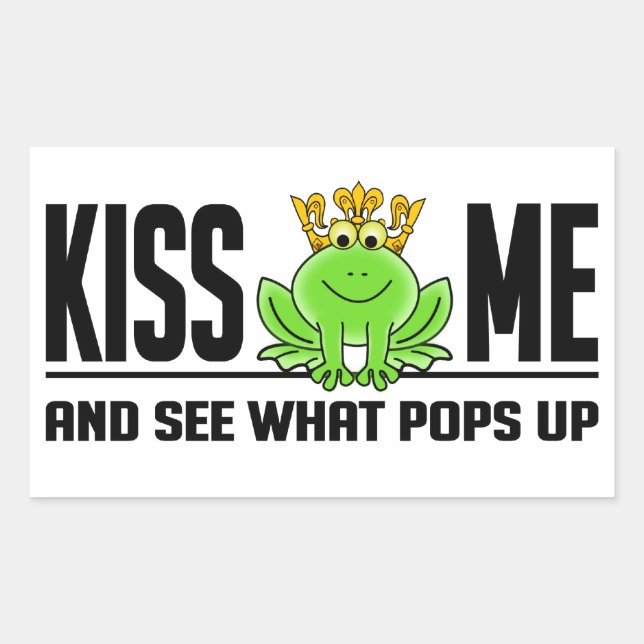 KISS ME Frog stickers (Front)