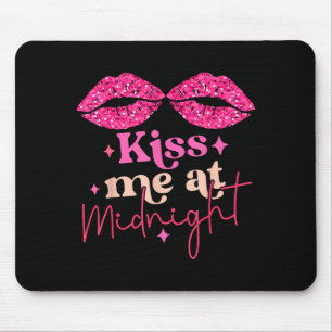Kiss Me Funny Matching Couples Midnight _1 Mouse Pad