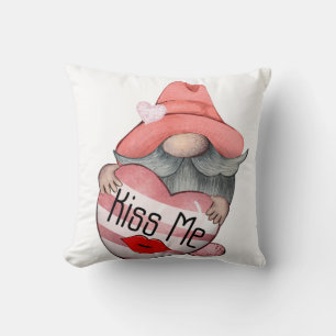 Kiss Me Gnome Cushion