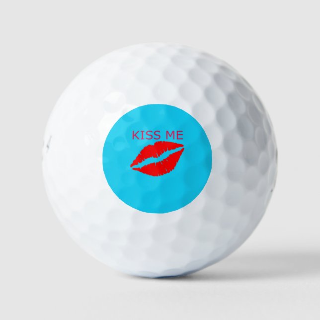 Kiss Me Golf Balls (Front)