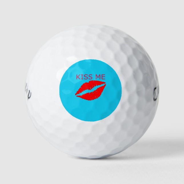 Kiss Me Golf Balls (Front)