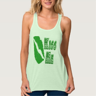 kiss me green lips singlet
