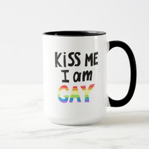 Kiss Me I Am Gay Mug