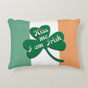 Kiss me I am Irish Decorative Cushion