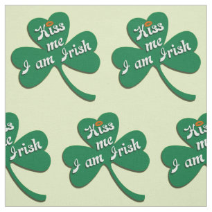Kiss me I am Irish Fabric