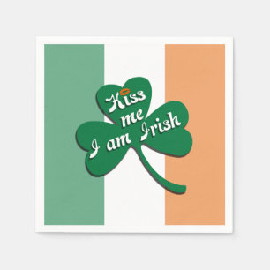 Kiss me I am Irish Napkin