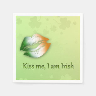 Kiss Me I am Irish - Paper Napkin