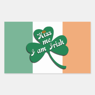 Kiss me I am Irish Rectangular Sticker