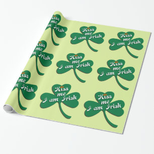 Kiss me I am Irish Wrapping Paper
