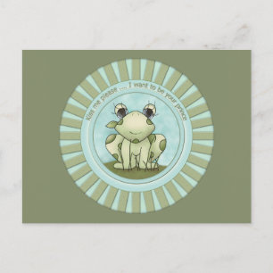 Kiss me - I want to be your prince Postcard