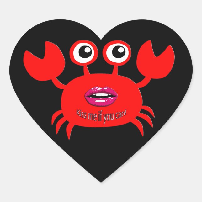 Kiss me if you can! Sticker (Front)