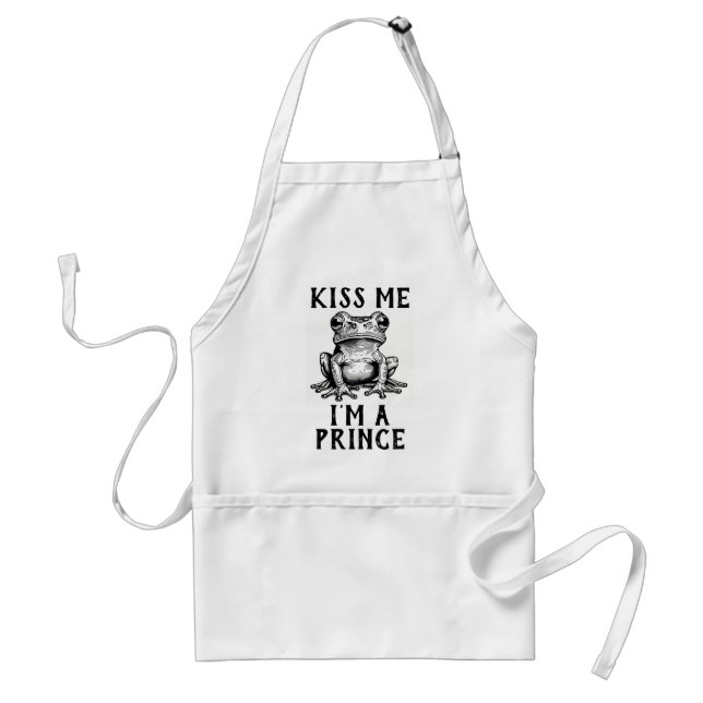 Kiss Me I'm A Prince Apron (Front)
