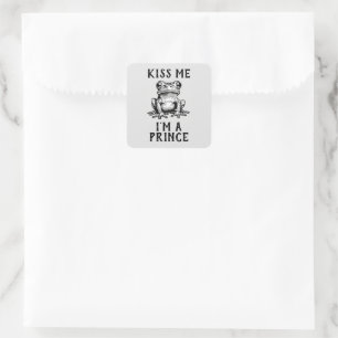 Kiss Me I'm A Prince Sticker