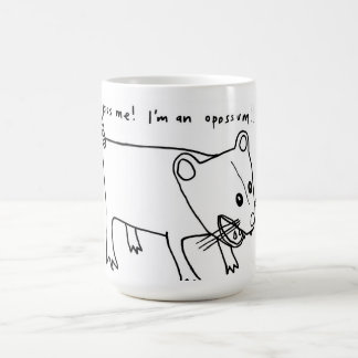 kiss me! I'm an opossum!! Coffee Mug