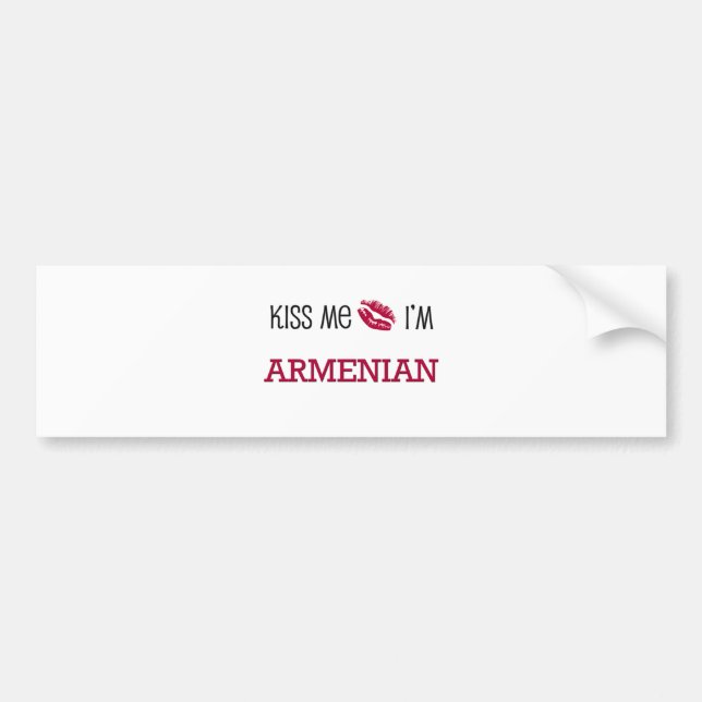 Kiss Me I'm ARMENIAN Bumper Sticker (Front)