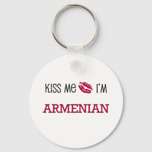 Kiss Me I'm ARMENIAN Key Ring