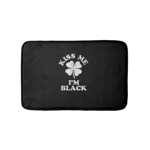 Kiss Me I'm Black T-Shirt Bath Mat