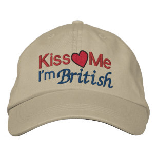 KISS Me I'm British by SRF Embroidered Hat