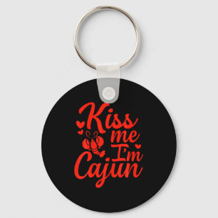 Kiss Me Im Cajun Valentines Day St Patricks Day T  Key Ring