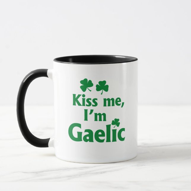Kiss me I'm Gaelic Mug (Left)
