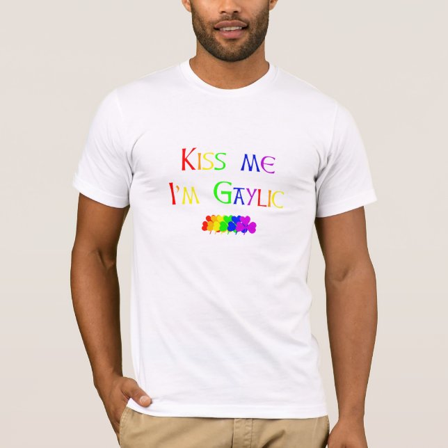 Kiss Me, I'm Gaylic T-shirt (Front)