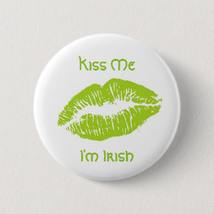 Kiss Me I'm Irish 6 Cm Round Badge