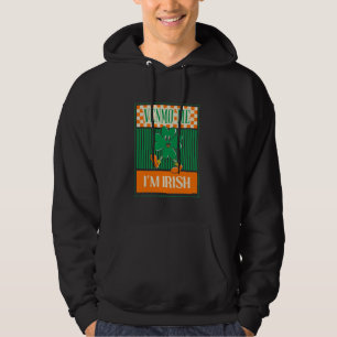 Kiss Me I'm Irish Baby, Irish Skibidi St. Pattys R Hoodie