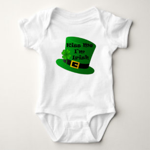 Kiss Me I'm Irish Custom Infant Creeper