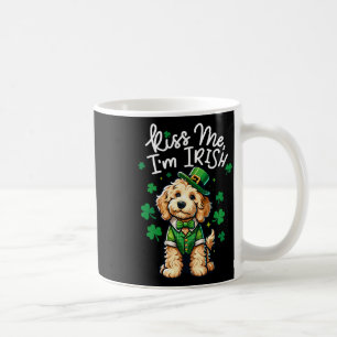 Kiss Me Im Irish Doodle Kids Men Women Funny St Pa Coffee Mug