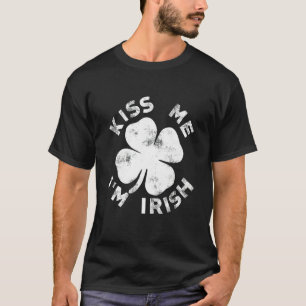 Kiss Me I'm Irish Funny Saint Patrick Day Womens T-Shirt