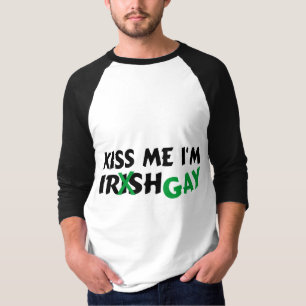 Kiss Me Im Irish Gay T-Shirt