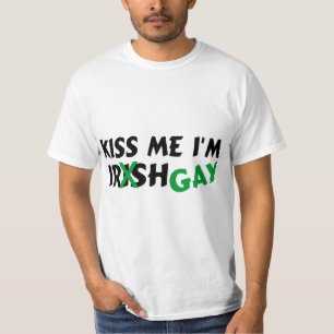 Kiss Me Im Irish Gay T-Shirt