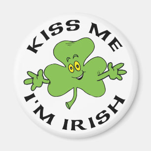 Kiss Me I'm Irish Gift Magnet