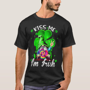 Kiss Me I'm Irish Gnome Shamrock C Saint Patrick D T-Shirt