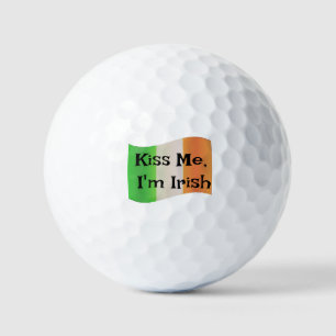 Kiss Me I'm Irish Golf Balls - Funny Custom Gift