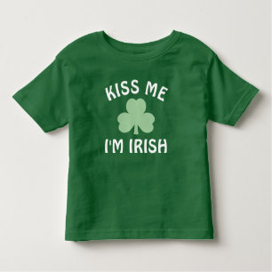 Kiss Me Im Irish Green Shamrock St Patricks Day Toddler T-Shirt