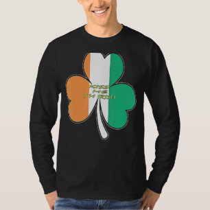 Kiss Me I'm Irish Happy St Saint Patrick Day Flag T-Shirt