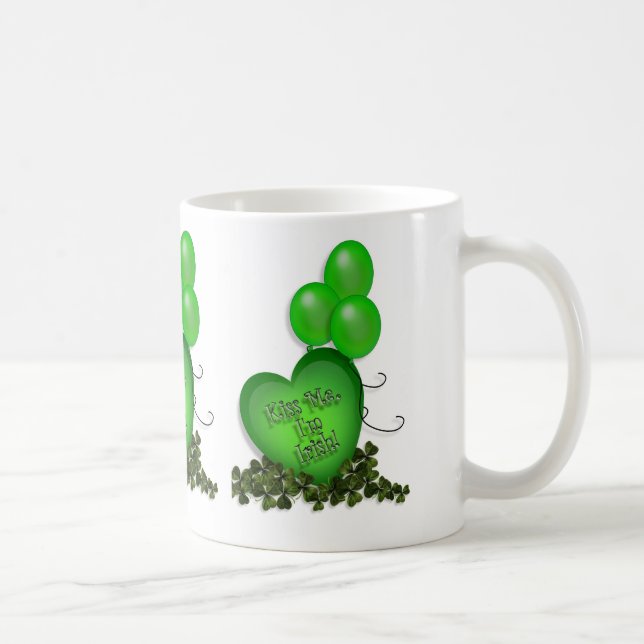 Kiss me I'm Irish heart Mug (Right)