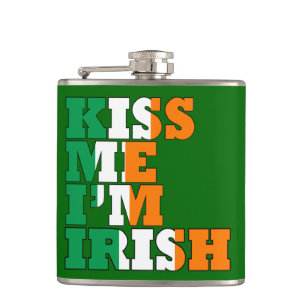 Kiss me I'm Irish Hip Flask